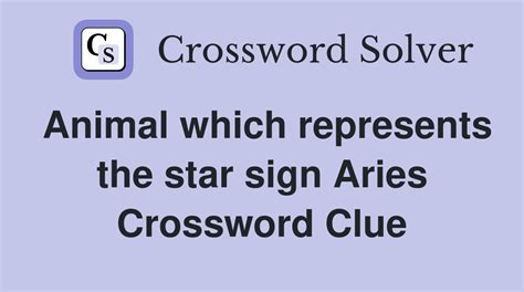 For animal lovers. . Aries animal crossword clue